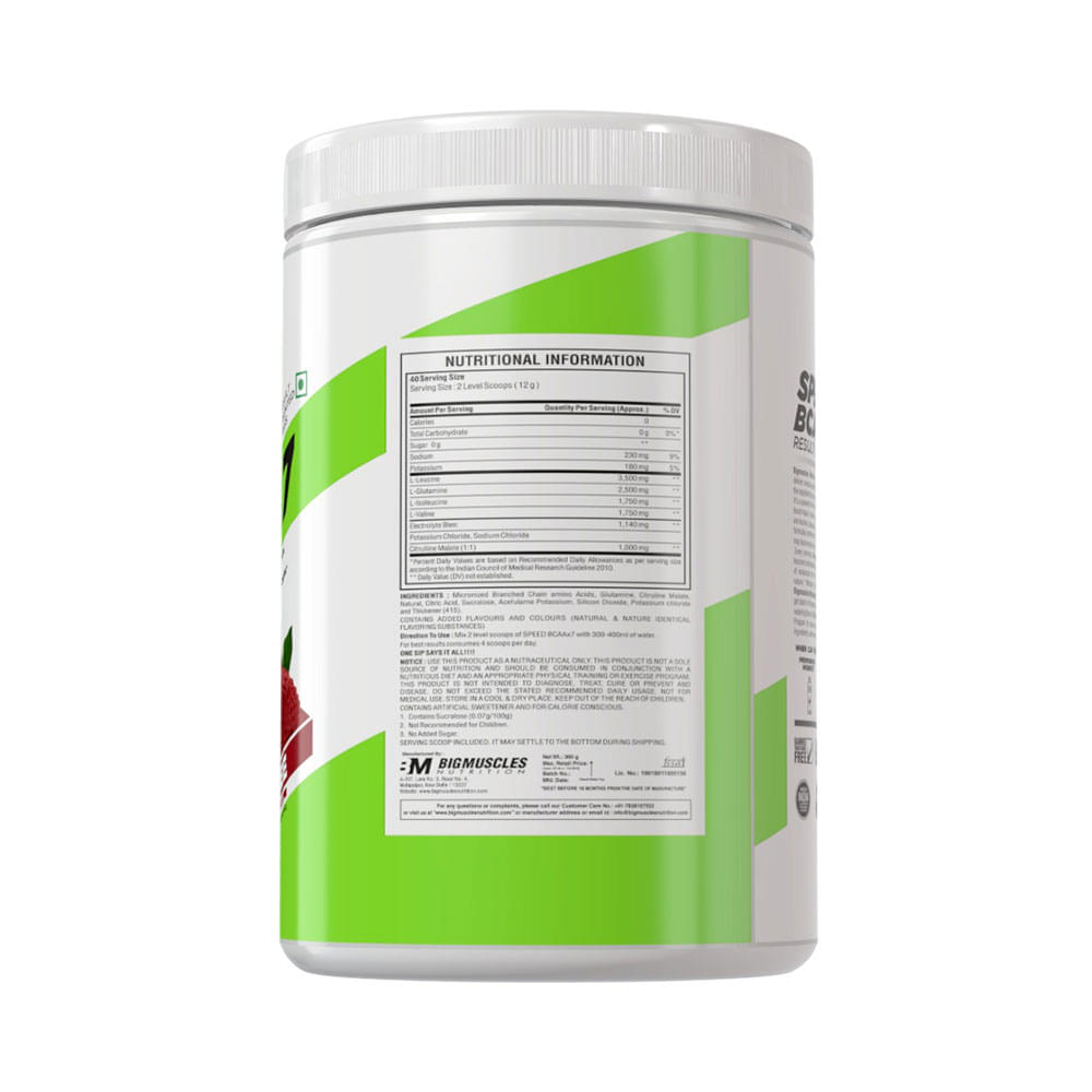 Big  Muscles Nutrition Speed BCAAx7 Lychee - Image 2