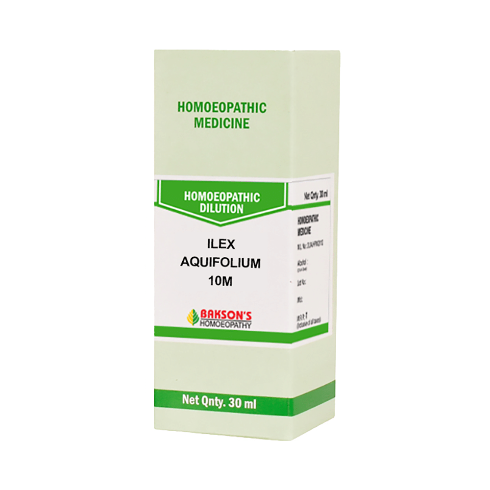 Bakson's Homeopathy Ilex Aquifolium Dilution 10M