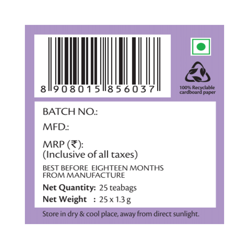 Roshi Chamomile-Tulsi Inner Calm Teabag (1.3gm Each) - Image 5