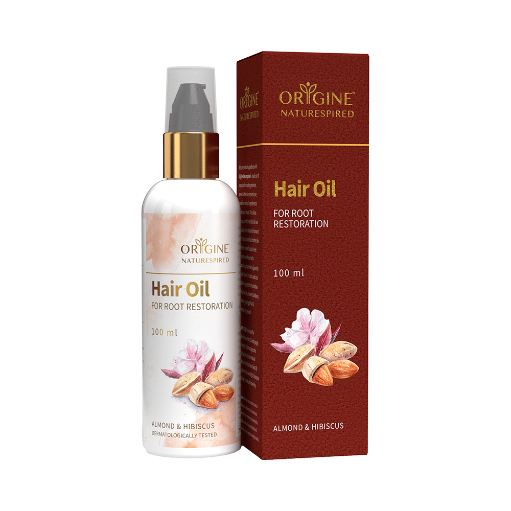 Origine Naturespired Hair Oil Almond & Hibiscus for Root Restoration