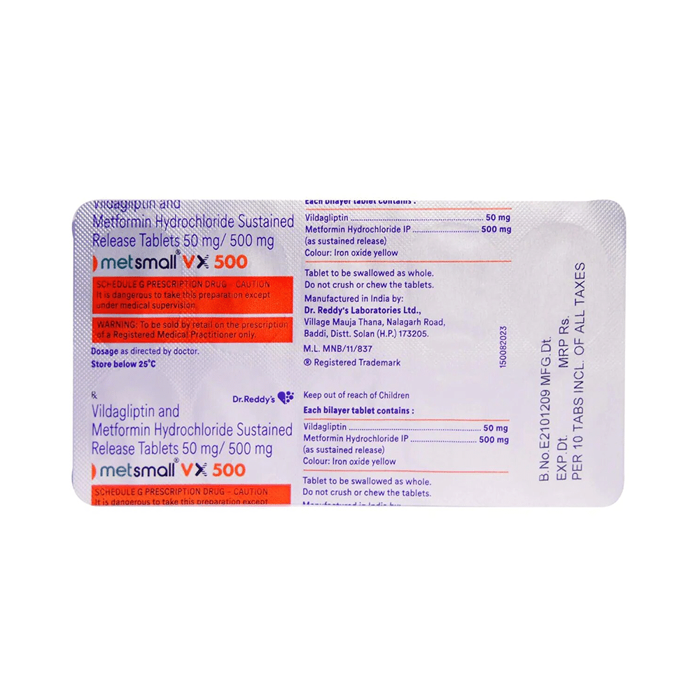 Metsmall VX 500 Tablet SR - Image 4