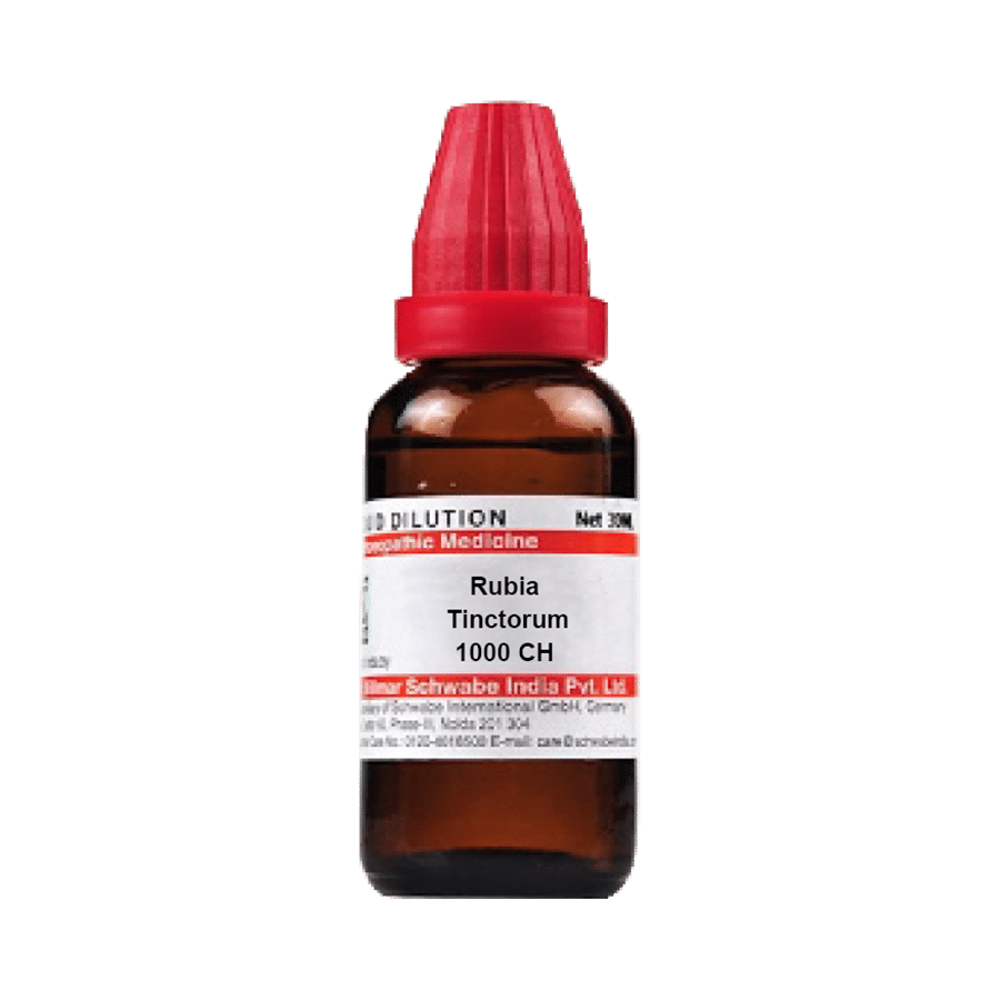 Dr Willmar Schwabe India Rubia Tinctorum Dilution 1000 CH - Image 1