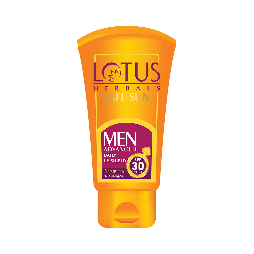 Lotus Herbals Safe Sun Men Advanced Daily UV Shield SPF 30 PA+++ - Image 1