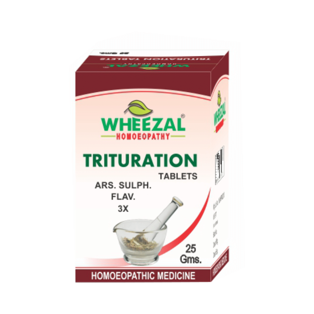 Wheezal Ars. Sulph. Flav. Trituration Tablet 3X - Image 1