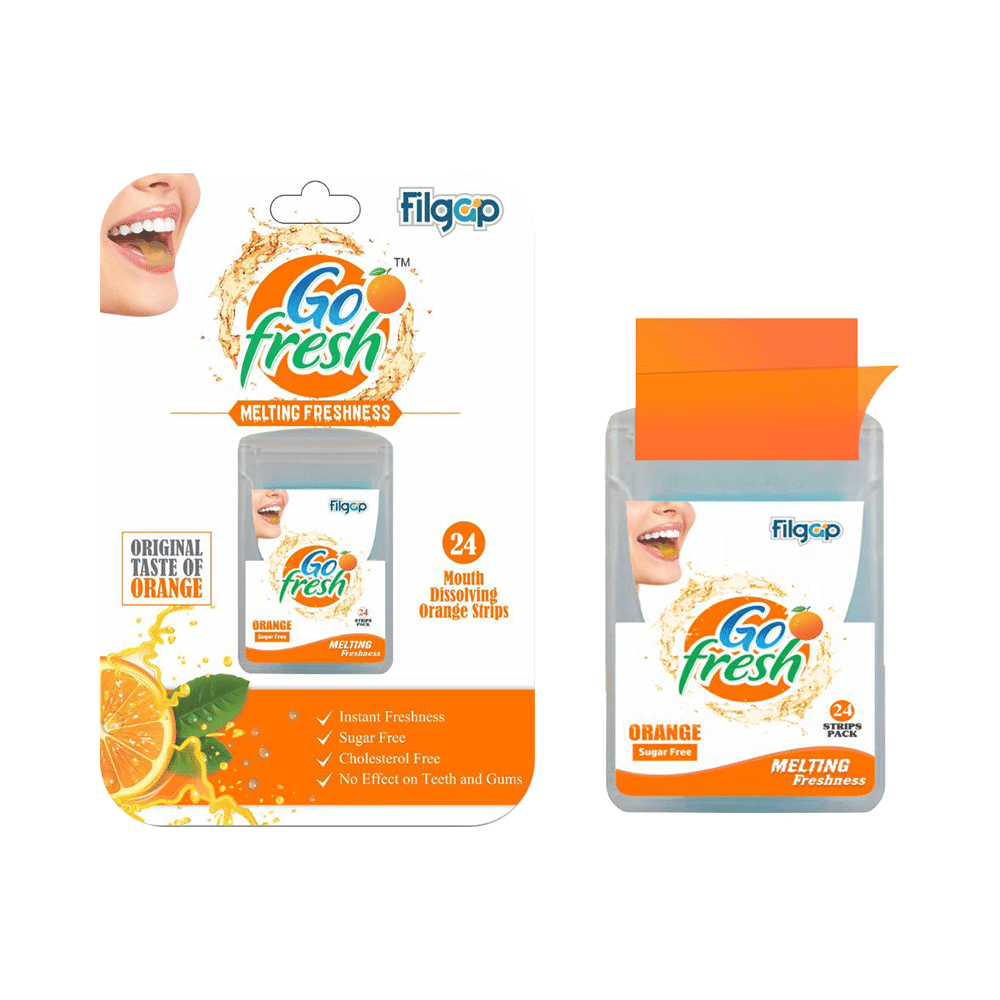 Filgap Go Fresh Mouth Dissolving Strip Orange - Image 1