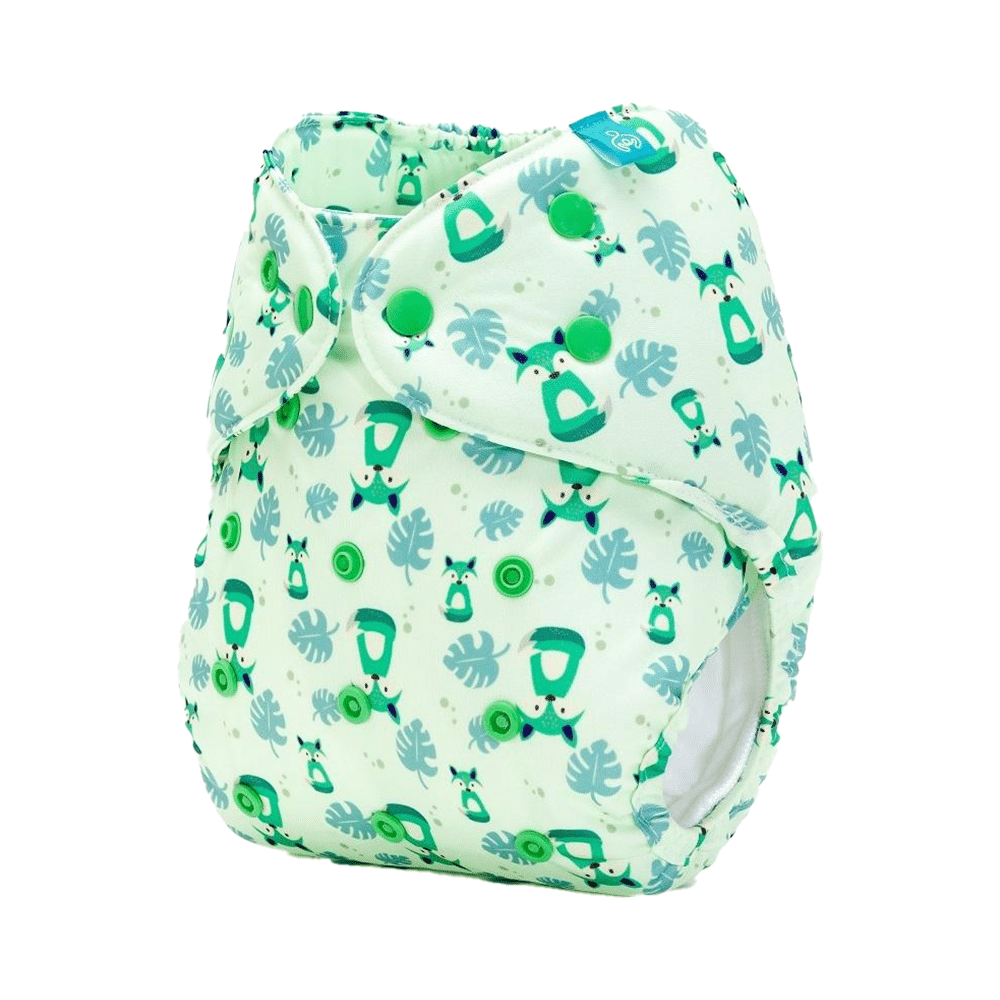 Bumberry Adjustable Reusable Cloth Diaper Cover Without Inserts Fuzzy Fox - Image 5