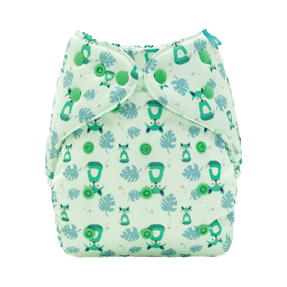 Bumberry Adjustable Reusable Cloth Diaper Cover Without Inserts Fuzzy Fox - Image 1