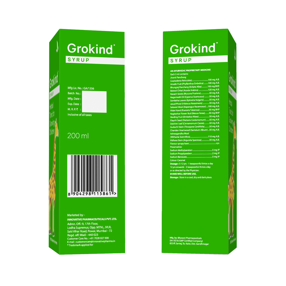 Grokind Syrup (200ml Each) - Image 3