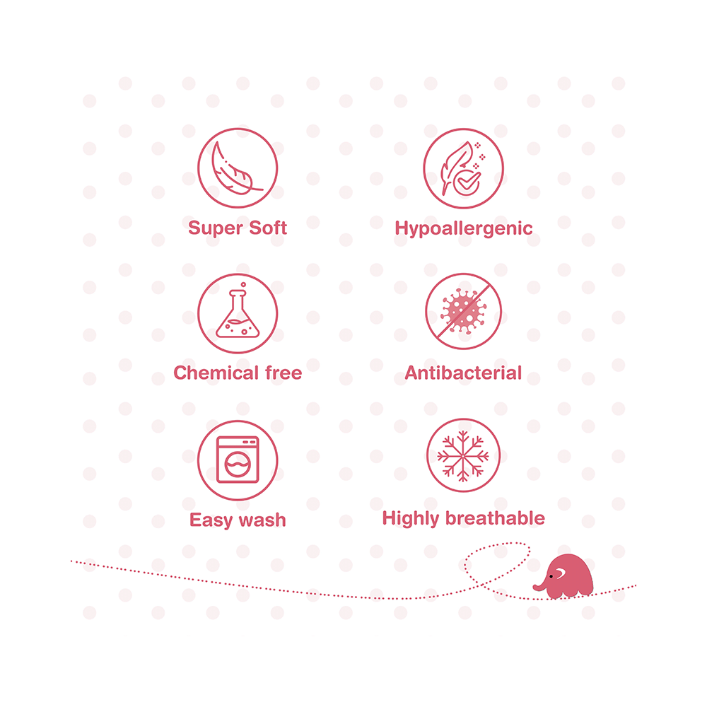 Tidy Sleep Water Proof & Washable Baby Care Dry Sheet & Bed Protector Medium Baby Blue and Baby Pink - Image 5