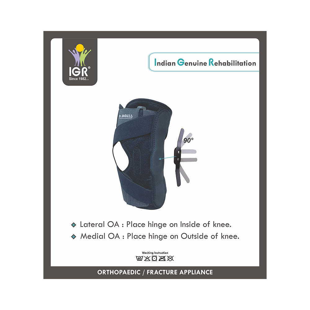 IGR O.A. Knee Brace  Left Medium Black - Image 4