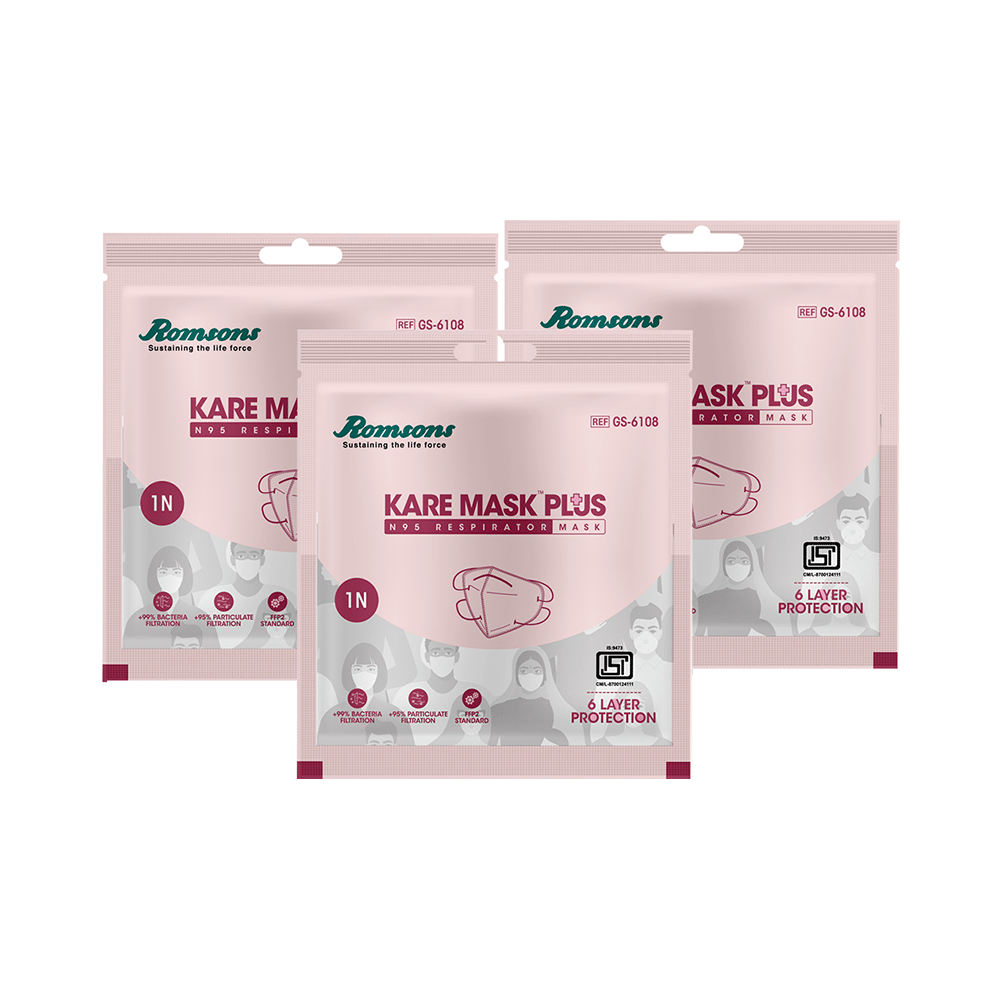 Romsons Kare Mask Plus N95 Respirator Mask