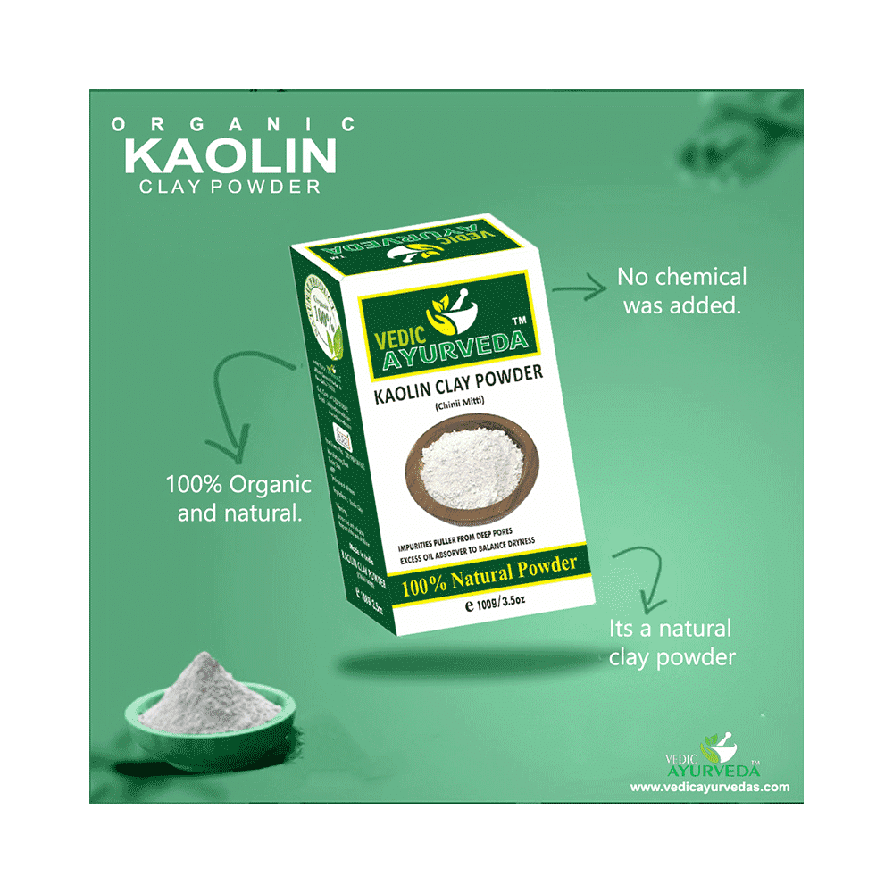 Vedic Ayurveda Kaolin Clay Powder (100gm Each) - Image 11