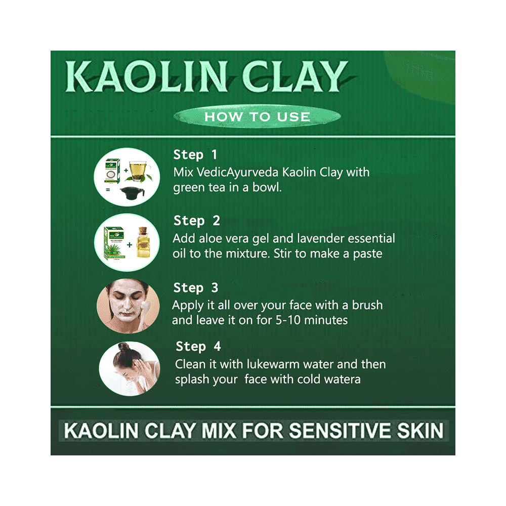 Vedic Ayurveda Kaolin Clay Powder (100gm Each) - Image 9