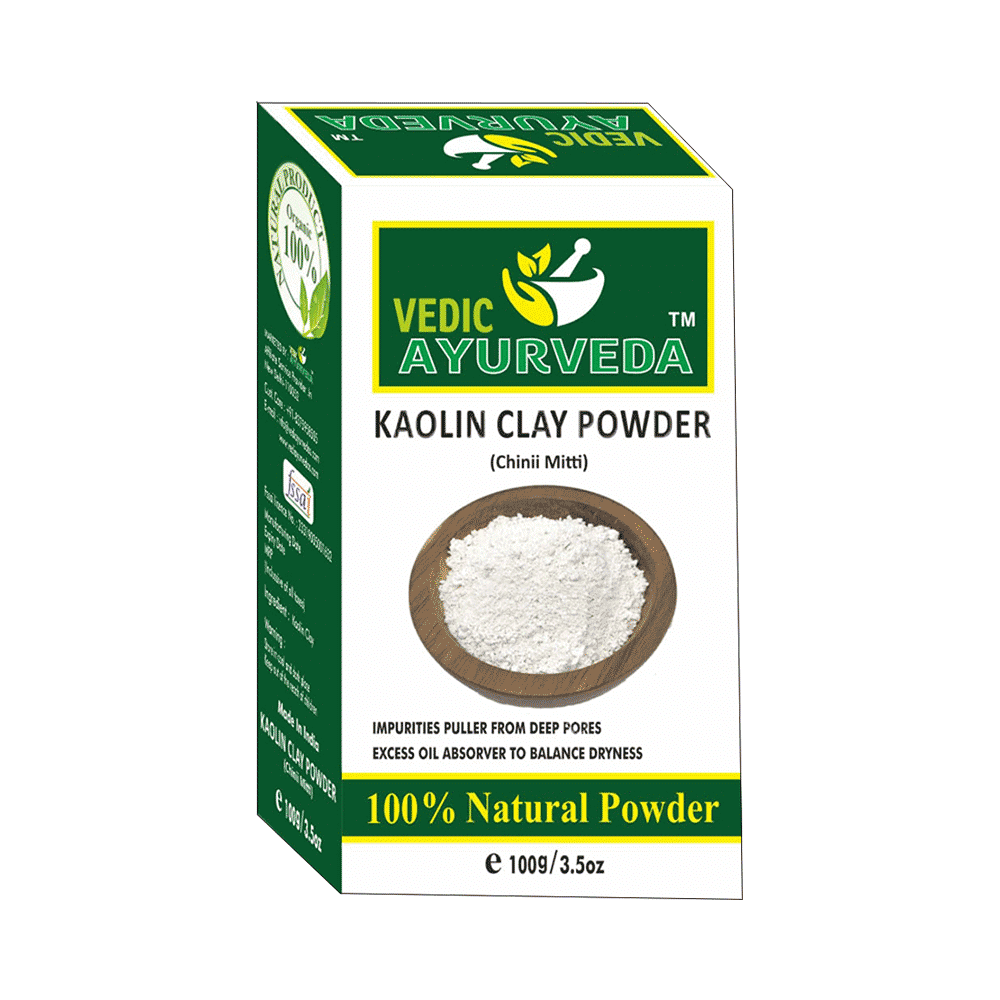 Vedic Ayurveda Kaolin Clay Powder (100gm Each) - Image 1