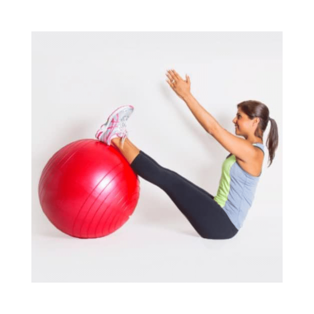 Healthtrek Anti Burst Gym/Yoga/Exercise/Swiss Ball 55cm Red - Image 7