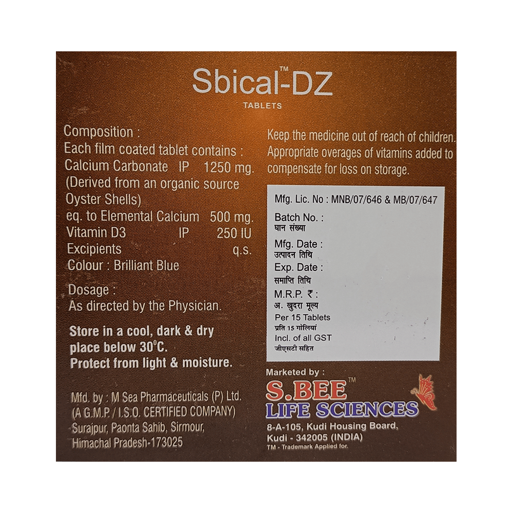 Sbical-DZ Tablet - Image 2