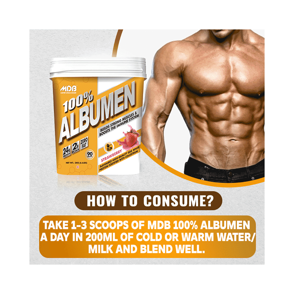 MDB Master Dream Bodies 100% Albumen Strawberry - Image 5