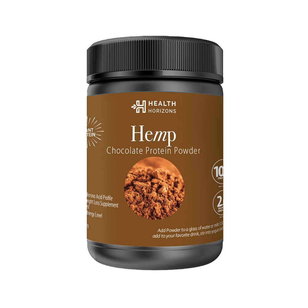 Health Horizons Hemp Protein Powder (500gm Each) for Lean Muscles Chocolate - Image 1