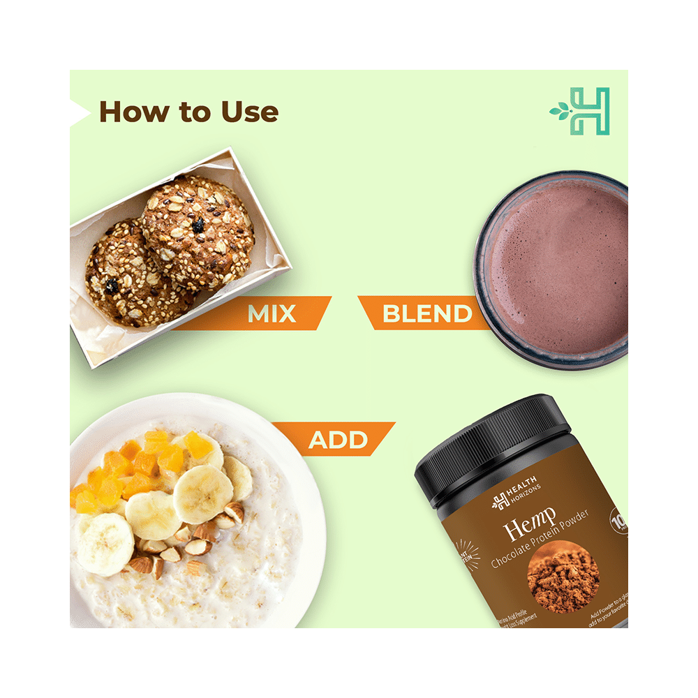 Health Horizons Hemp Protein Powder (500gm Each) for Lean Muscles Chocolate - Image 6