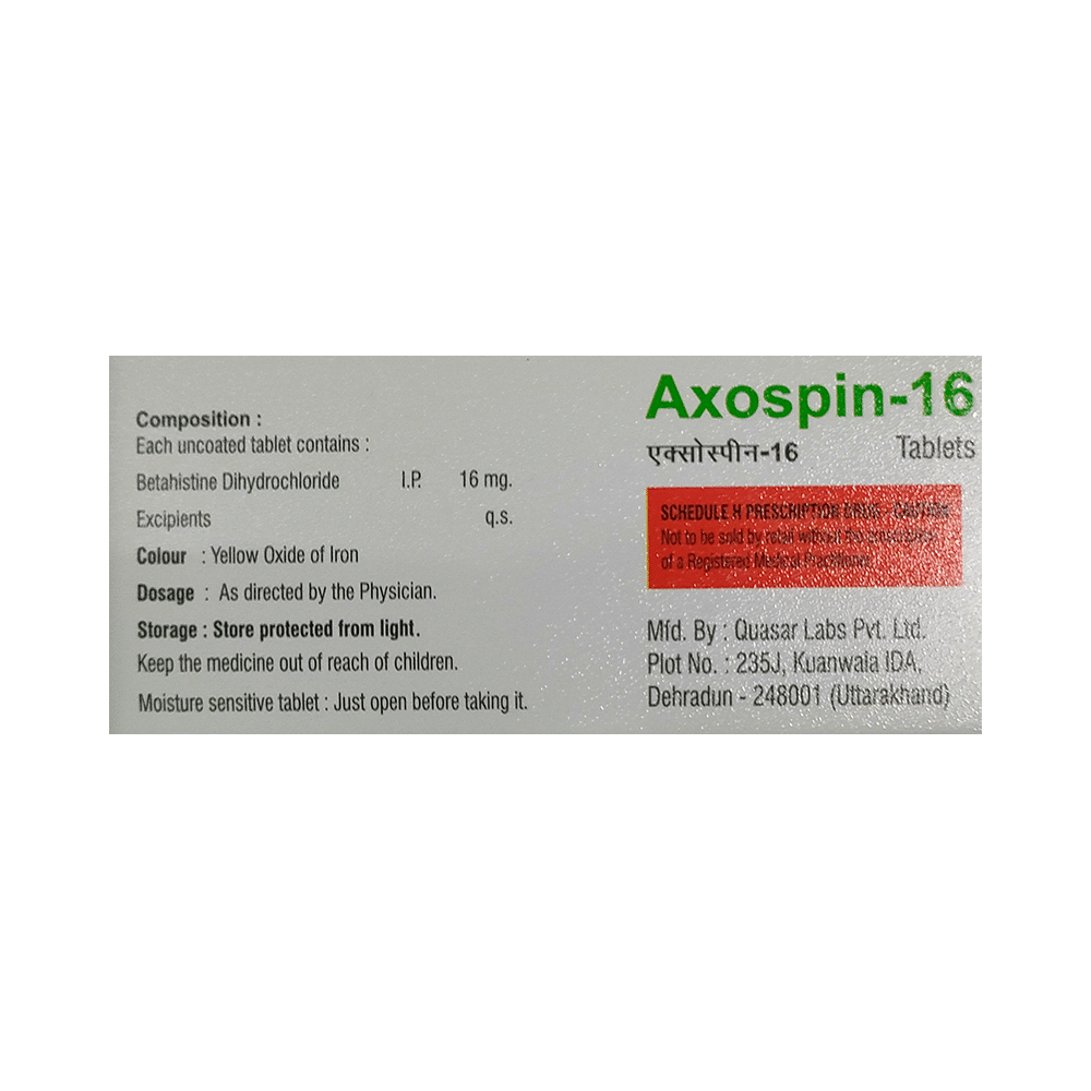 Axospin 16 Tablet - Image 2
