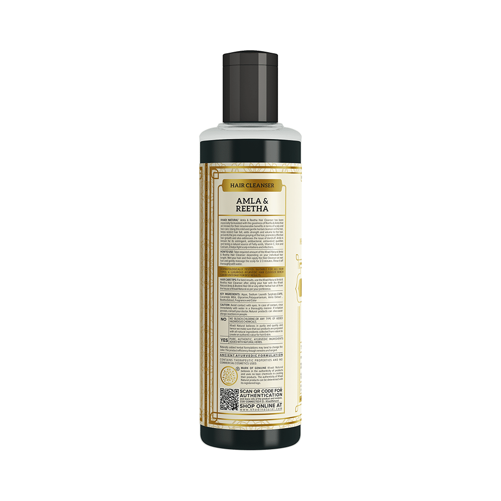 Khadi Naturals Ayurvedic Amla & Reetha Hair Cleanser - Image 2