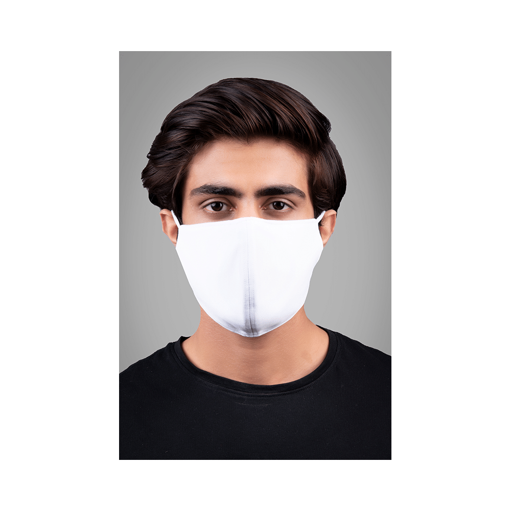 Nivedita Saboo Cares Large Classic-Ivory BreathSafe Protective Reusable Face Mask - Image 2
