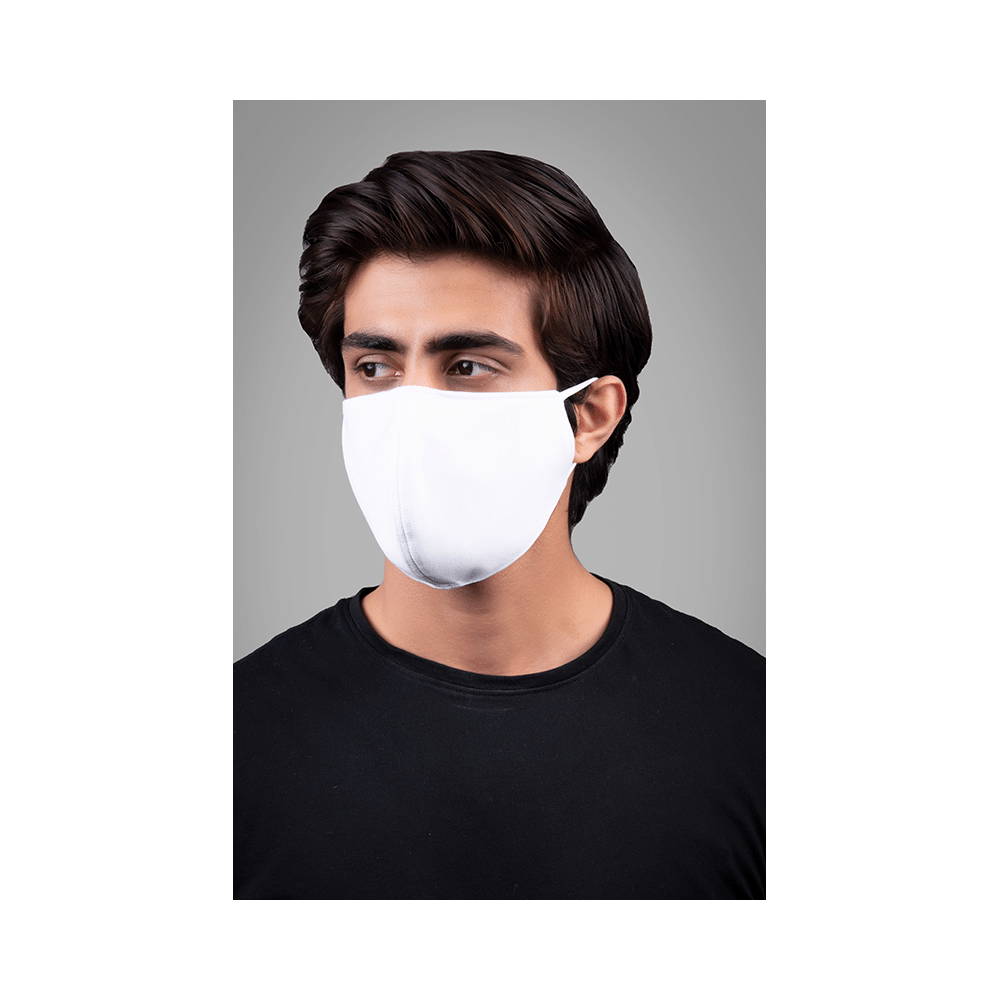 Nivedita Saboo Cares Large Classic-Ivory BreathSafe Protective Reusable Face Mask - Image 3