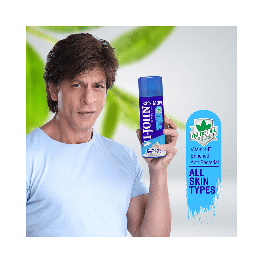 Vi-John Combo Pack of Buttery Cool Shaving Foam 400gm and 50gm - Image 6