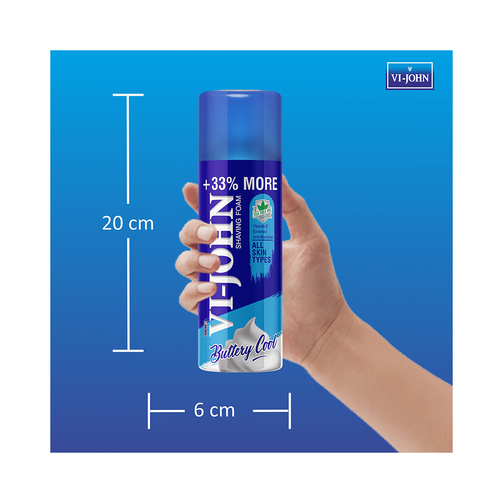 Vi-John Combo Pack of Buttery Cool Shaving Foam 400gm and 50gm - Image 5