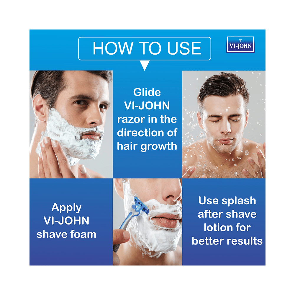 Vi-John Combo Pack of Buttery Cool Shaving Foam 400gm and 50gm - Image 2