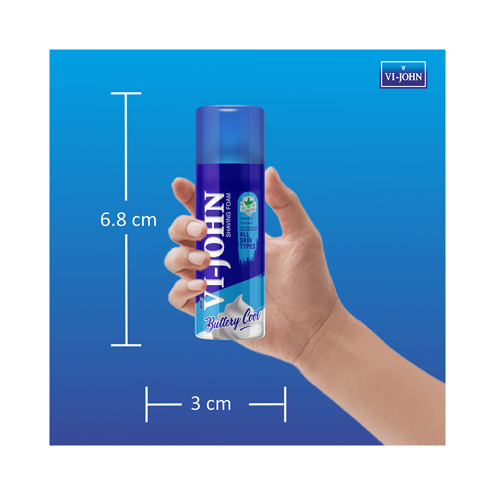 Vi-John Combo Pack of Buttery Cool Shaving Foam 400gm and 50gm - Image 3