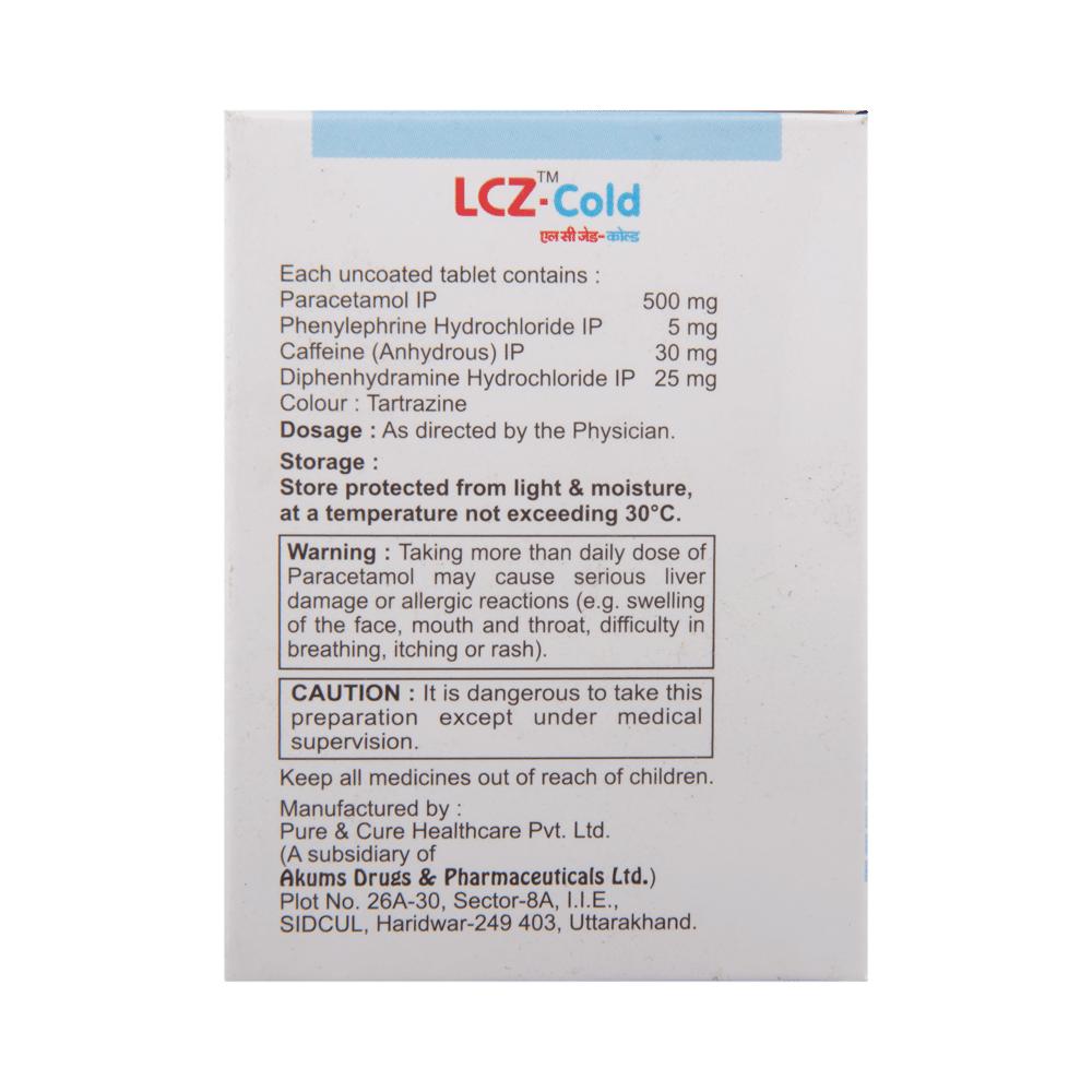 LCZ-Cold Tablet - Image 3