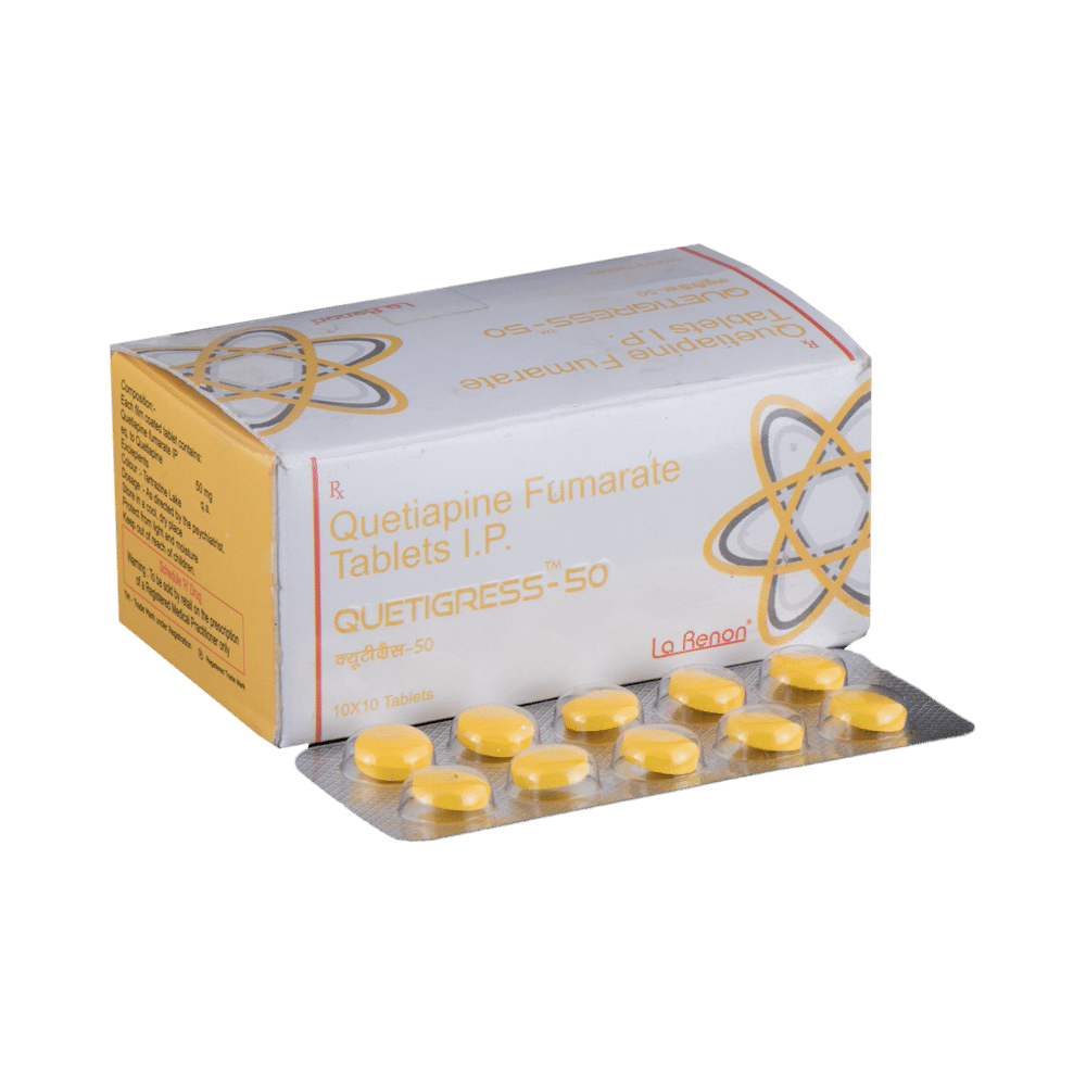 Quetigress 50 Tablet - Image 1
