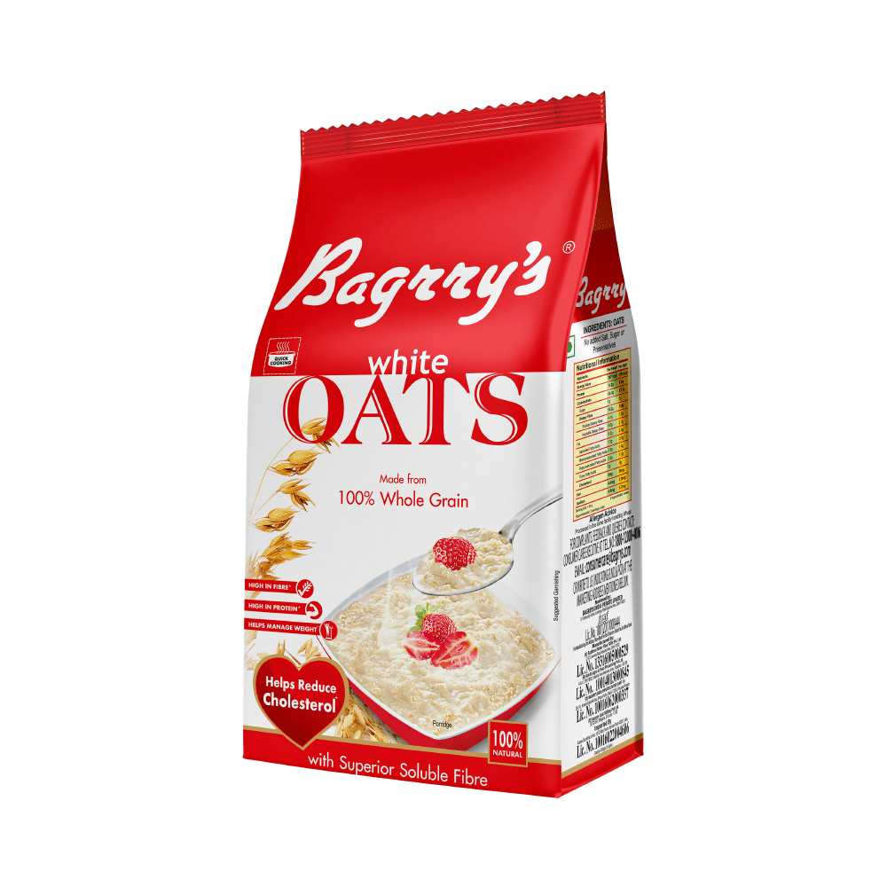 Bagrry's White Oats for Weight Management & Cholesterol Reduction - Image 1