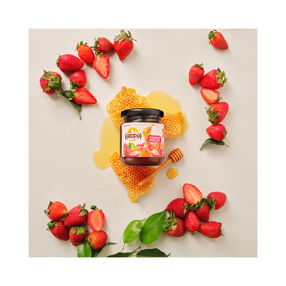 Eatopia Strawberry Honey Jam - Image 9