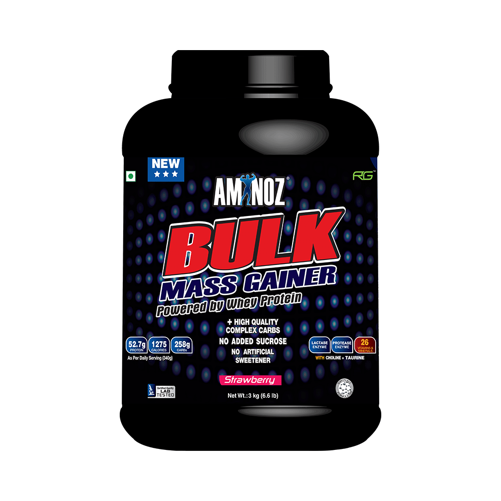 Aminoz Bulk Mass Gainer Strawberry - Image 1