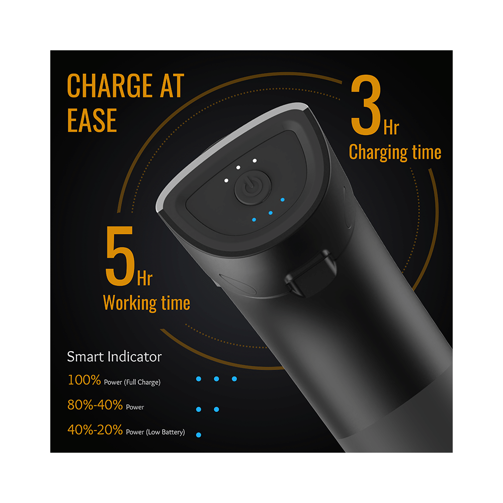 Health Sense HM 280 Gun Massager Machine Black & Grey - Image 6