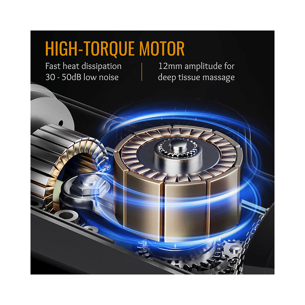 Health Sense HM 280 Gun Massager Machine Black & Grey - Image 3