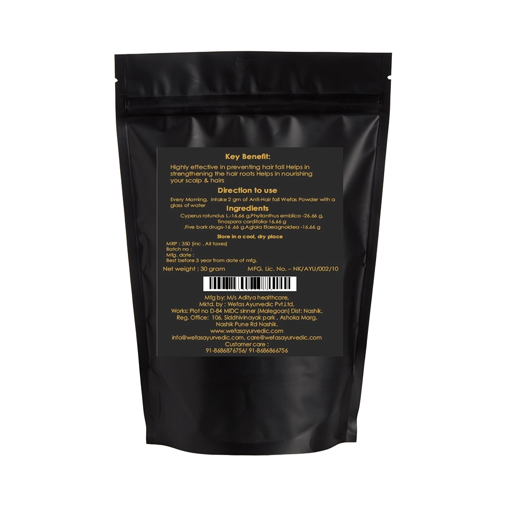 Wefas Ayurvedic Anti-Hair Fall Wefas Powder - Image 2