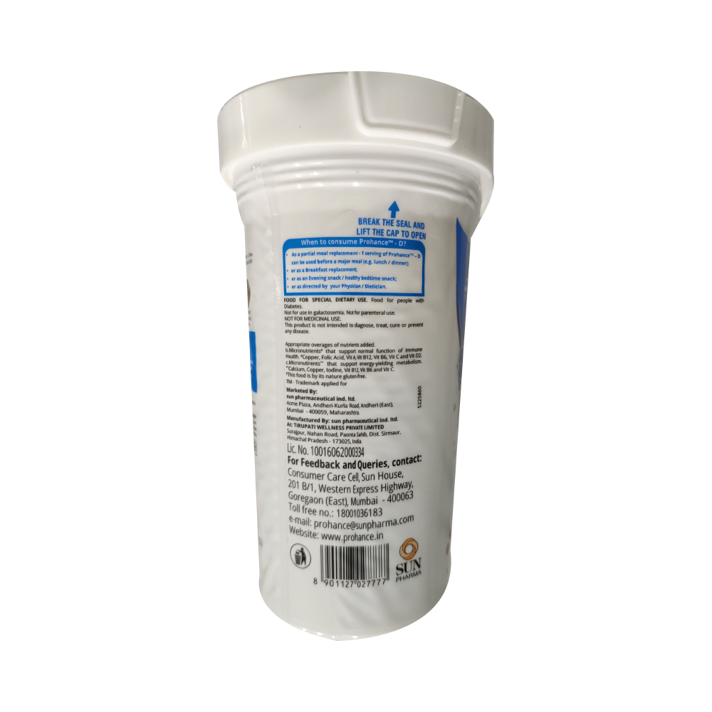 Prohance-D Nutritional Supplement for Diabetes Care | Flavour Chocolate - Image 3