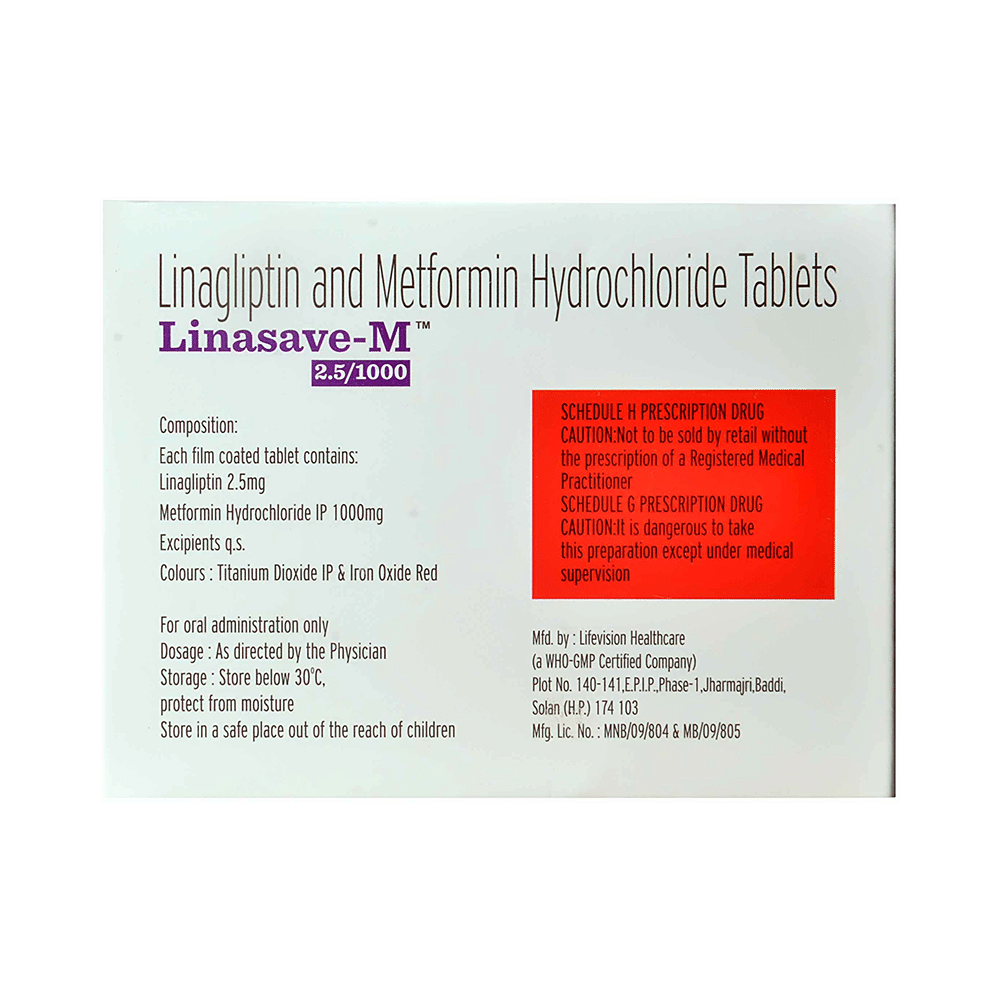 Linasave-M 2.5/1000 Tablet - Image 2