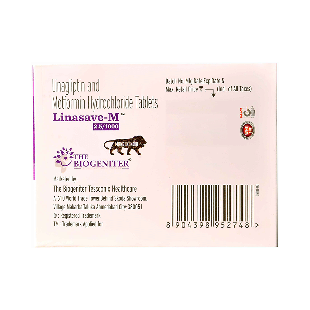 Linasave-M 2.5/1000 Tablet - Image 3