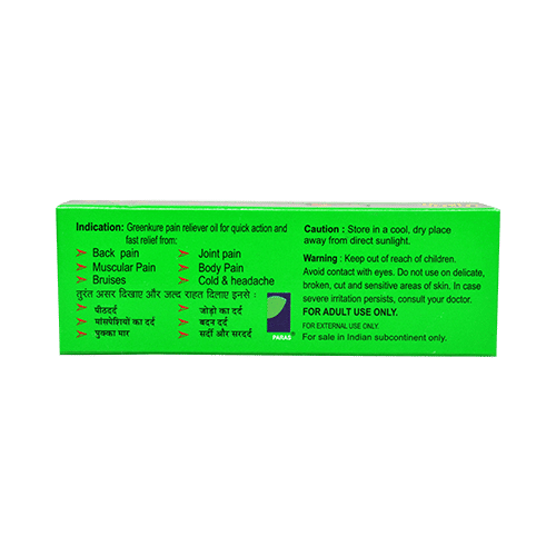 Greenkure Ayurvedic Pain Reliever Oil - Image 2