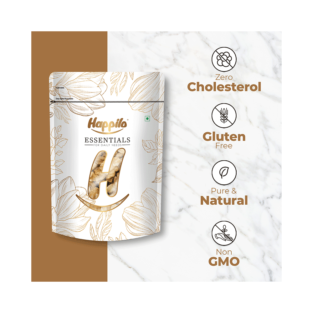 Happilo Essentials Popular Walnuts Kernels Quarter   (Each 500gm) Dry Fruits - Image 3