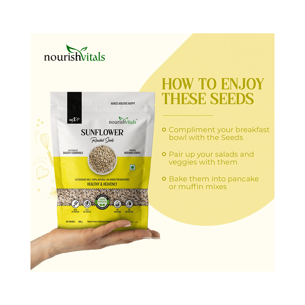 NourishVitals Roasted Sunflower Seed (200gm Each) - Image 7