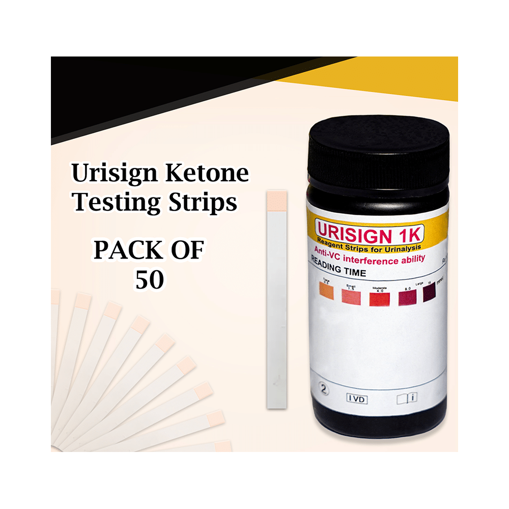 Recombigen Urisign Urine Reagent Test Strip Ketone for Urinalays (50 Each) - Image 5