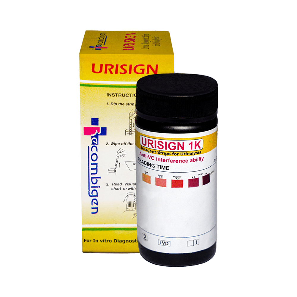 Recombigen Urisign Urine Reagent Test Strip Ketone for Urinalays (50 Each) - Image 4