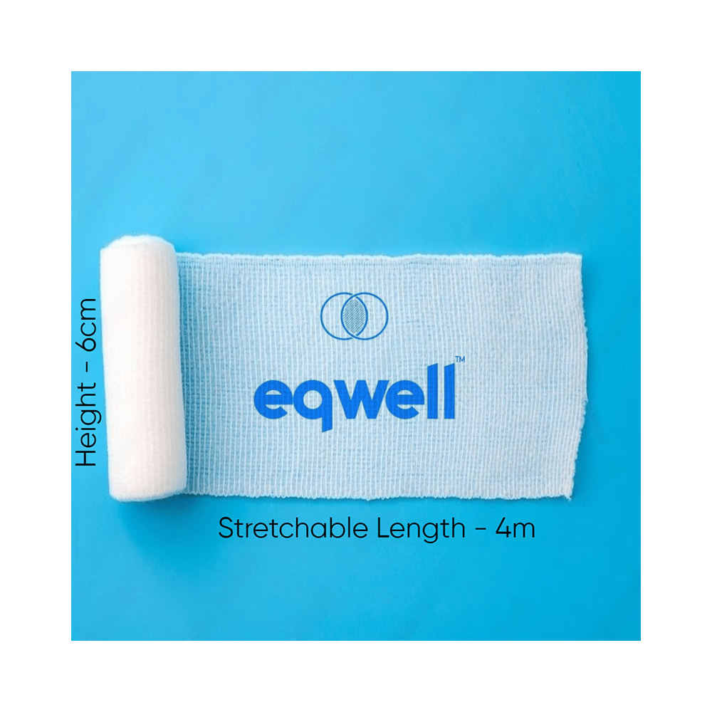 Eqwell Elastic Roller Bandage 6cm x 4m - Image 2
