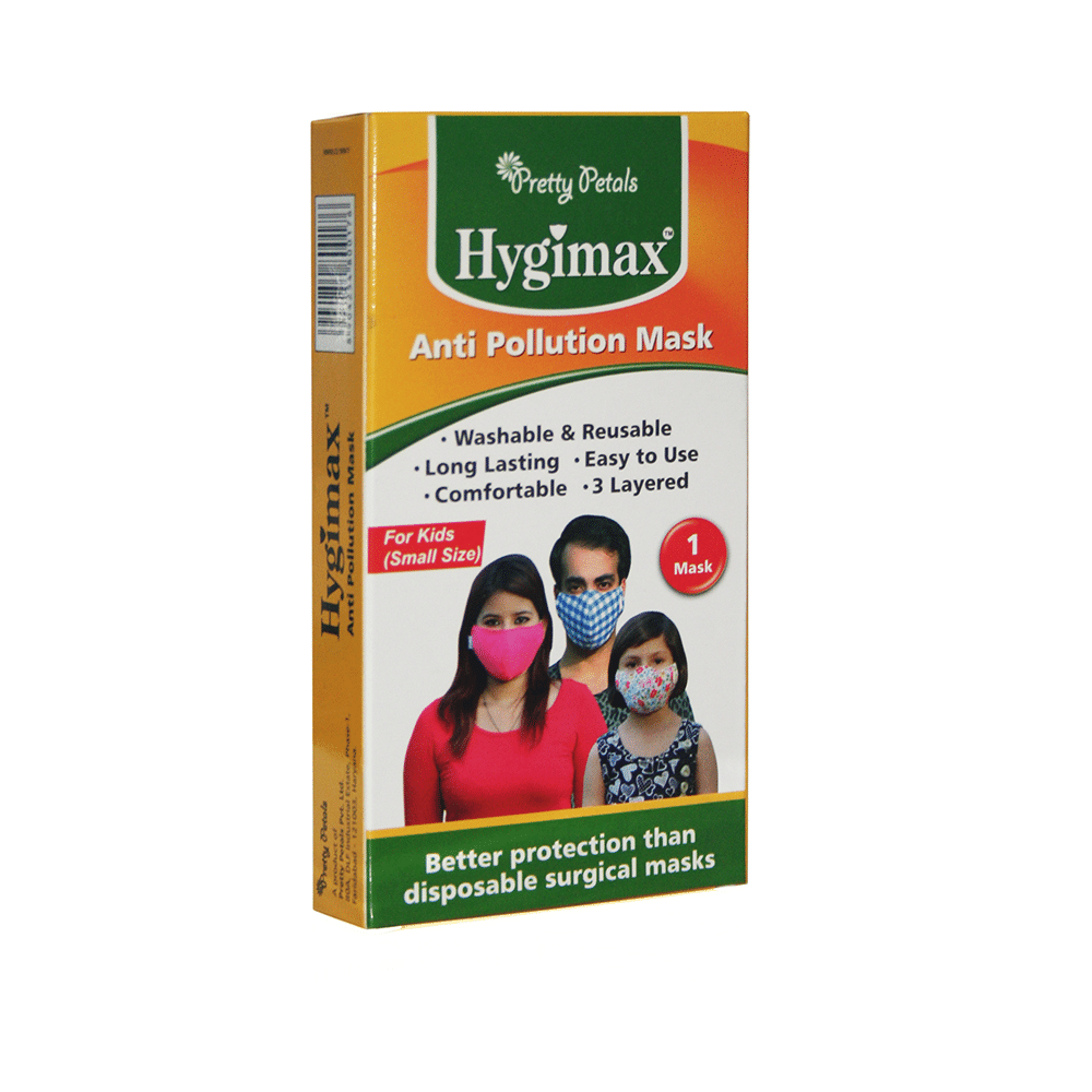 Pretty Petals Hygimax Anti Pollution Mask for Kids Small - Image 1