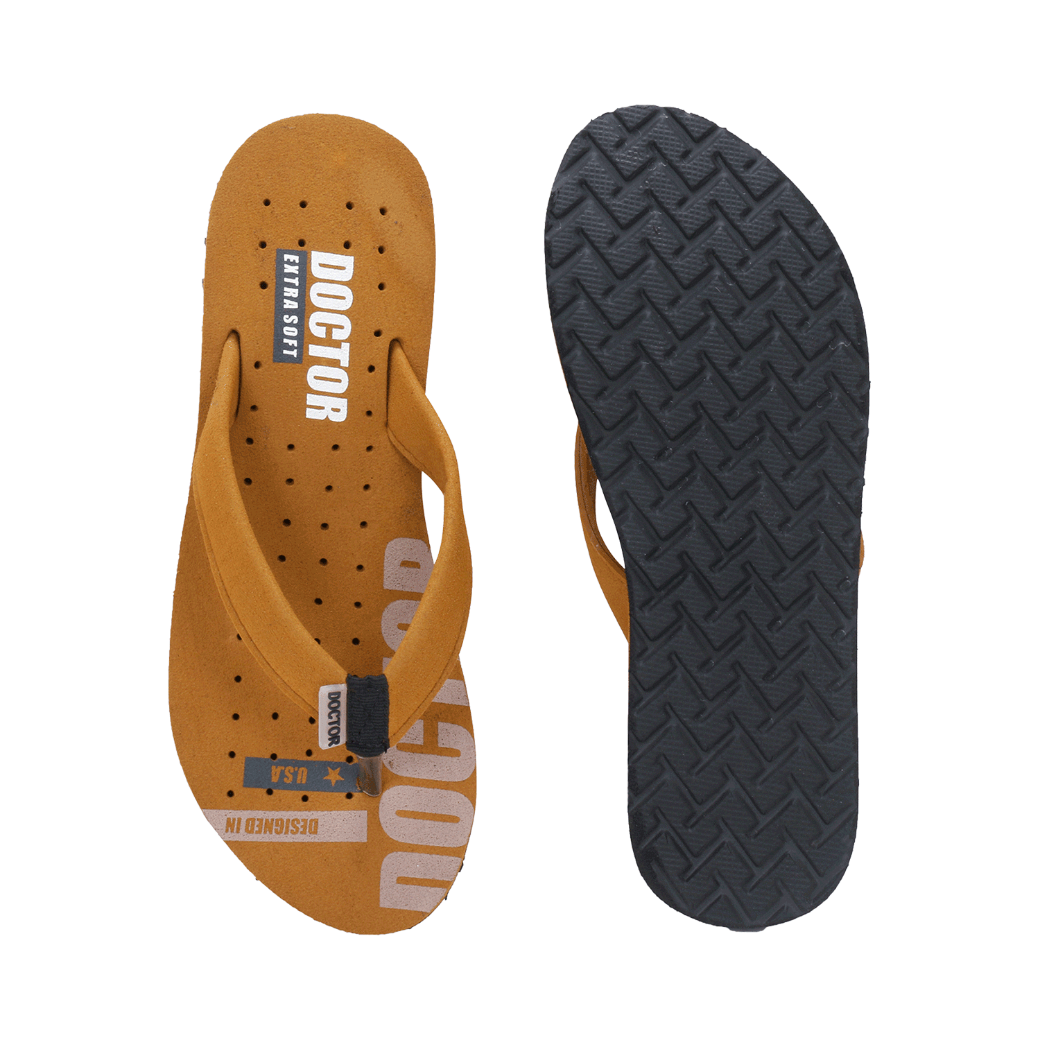 Doctor Extra Soft D 21 Orthopaedic and Diabetic Super Comfort Slippers for Women Tan 4 - Image 9